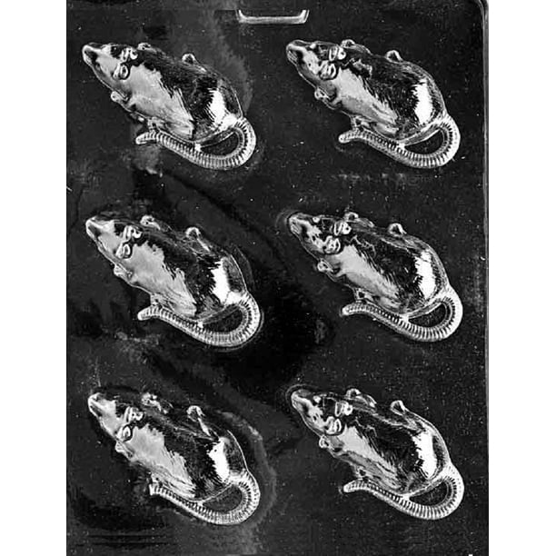 H056 Rat Rodent Mouse Chocolate Candy Soap Mold with Instructions H056 Rat Rodent Mouse Chocolate Candy Soap Mold with Instructions